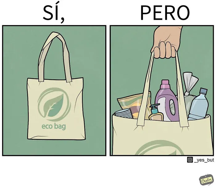 "Sí, pero": Este artista dibuja cómics sarcásticos para mostrar lo contradictorio de la sociedad (10 imágenes nuevas)