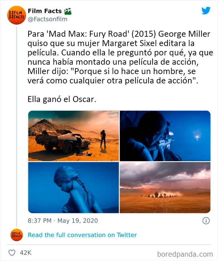 Esta cuenta de Twitter revela 20 datos fascinantes sobre la industria del cine