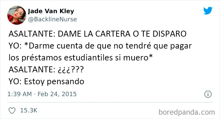 20 Tuits divertidos de personas que abrazan el estar sin blanca