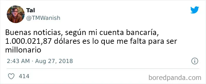 20 Tuits divertidos de personas que abrazan el estar sin blanca