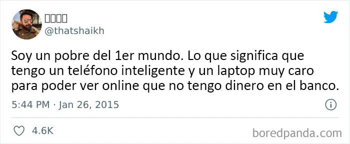 20 Tuits divertidos de personas que abrazan el estar sin blanca