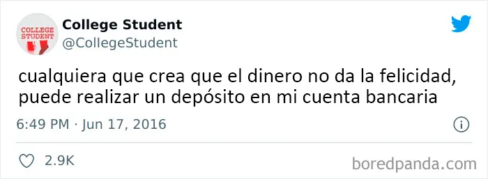 20 Tuits divertidos de personas que abrazan el estar sin blanca
