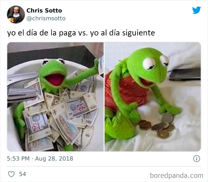 20 Tuits divertidos de personas que abrazan el estar sin blanca