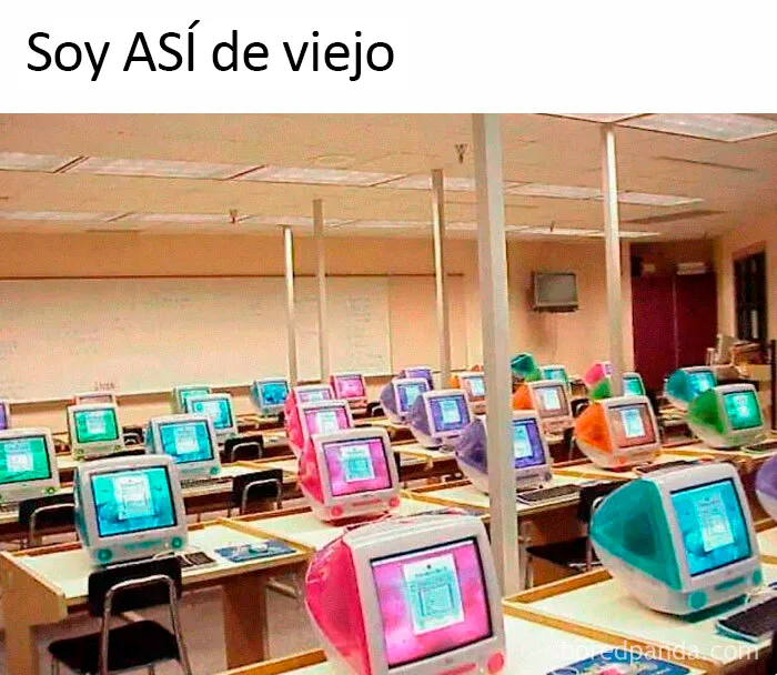 Un aula de finales de los 90