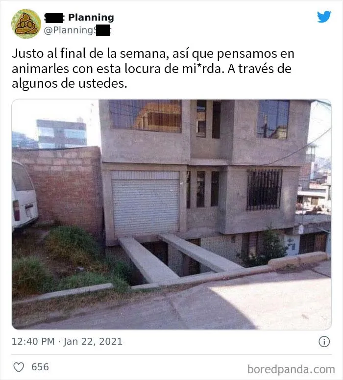 20 Arquitectos que no pensaron bien sus proyectos, compartidos en esta cuenta de Twitter