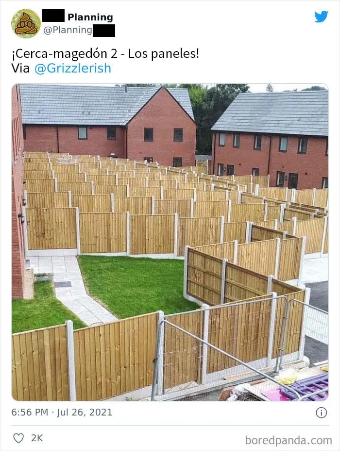 20 Arquitectos que no pensaron bien sus proyectos, compartidos en esta cuenta de Twitter