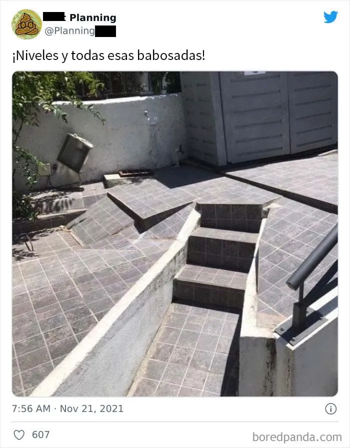 20 Arquitectos que no pensaron bien sus proyectos, compartidos en esta cuenta de Twitter