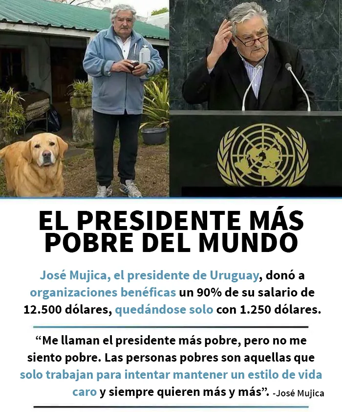El jefe de Estado más humilde del mundo