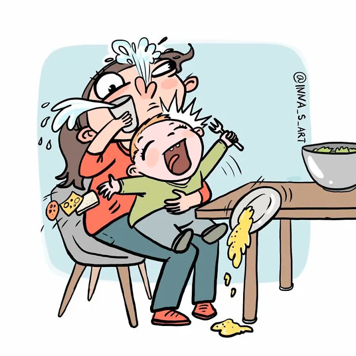 10 Cómics que muestran las divertidas dificultades de la maternidad