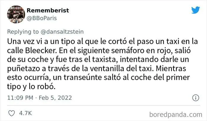 20 Neoyorquinos comparten las experiencias más agradables, extrañas y perturbadoras que les ocurrieron en Nueva York