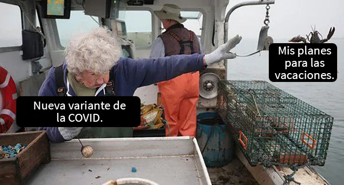 Esta mujer de 101 años fue fotografiada desechando una langosta por su tamaño y aquí tienes 20 memes al respecto