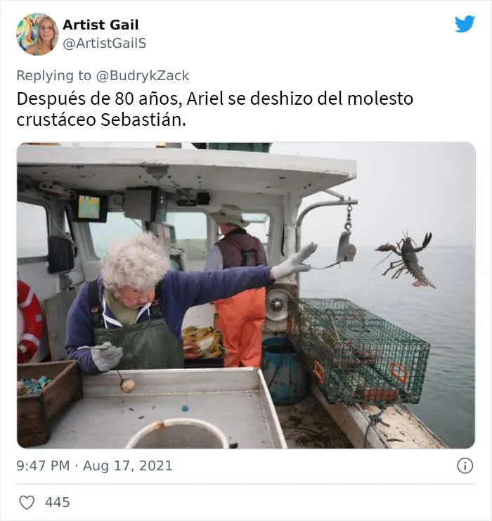 Esta mujer de 101 años fue fotografiada desechando una langosta por su tamaño y aquí tienes 20 memes al respecto