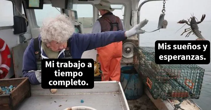 Esta mujer de 101 años fue fotografiada desechando una langosta por su tamaño y aquí tienes 20 memes al respecto