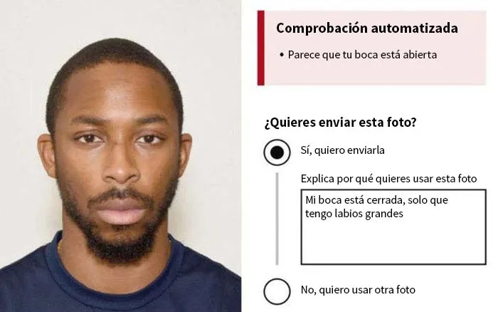 Parece que tu boca está abierta