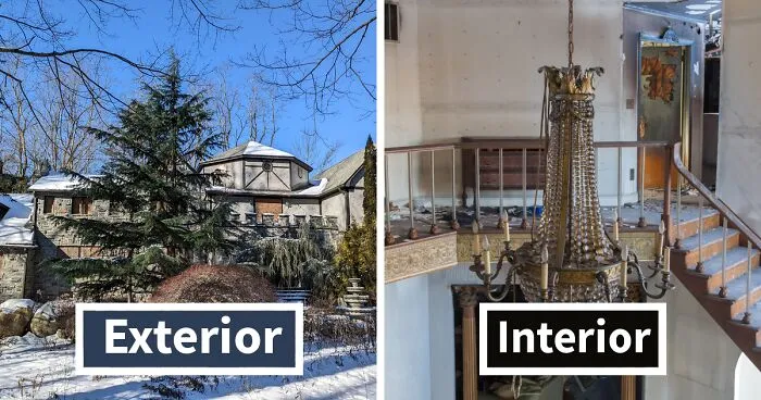 Encontré una mansión de 2,5$ millones abandonada en la que hubo un incendio y se dejó todo atrás (22 fotos)