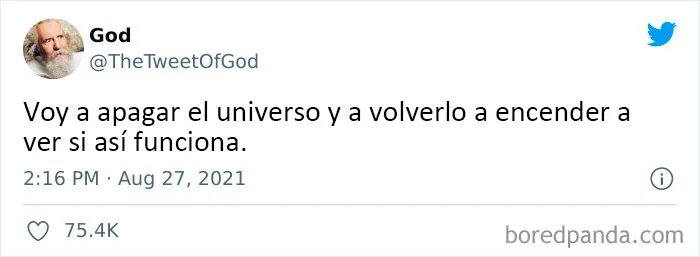 20 Cosas muy salvajes que Dios ha dicho en Twitter