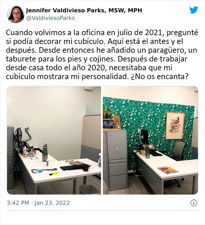 20 Empleados que transformaron sus aburridos cubículos de oficina en algo maravilloso
