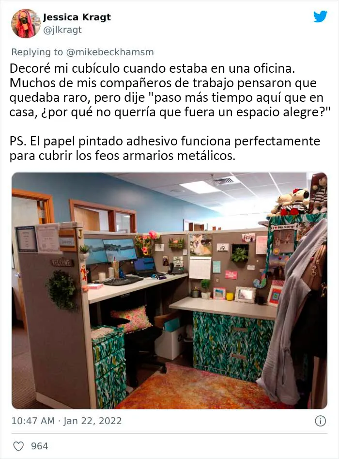 20 Empleados que transformaron sus aburridos cubículos de oficina en algo maravilloso