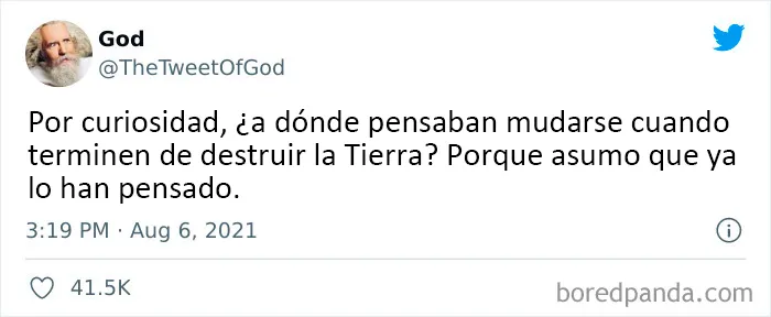 20 Cosas muy salvajes que Dios ha dicho en Twitter