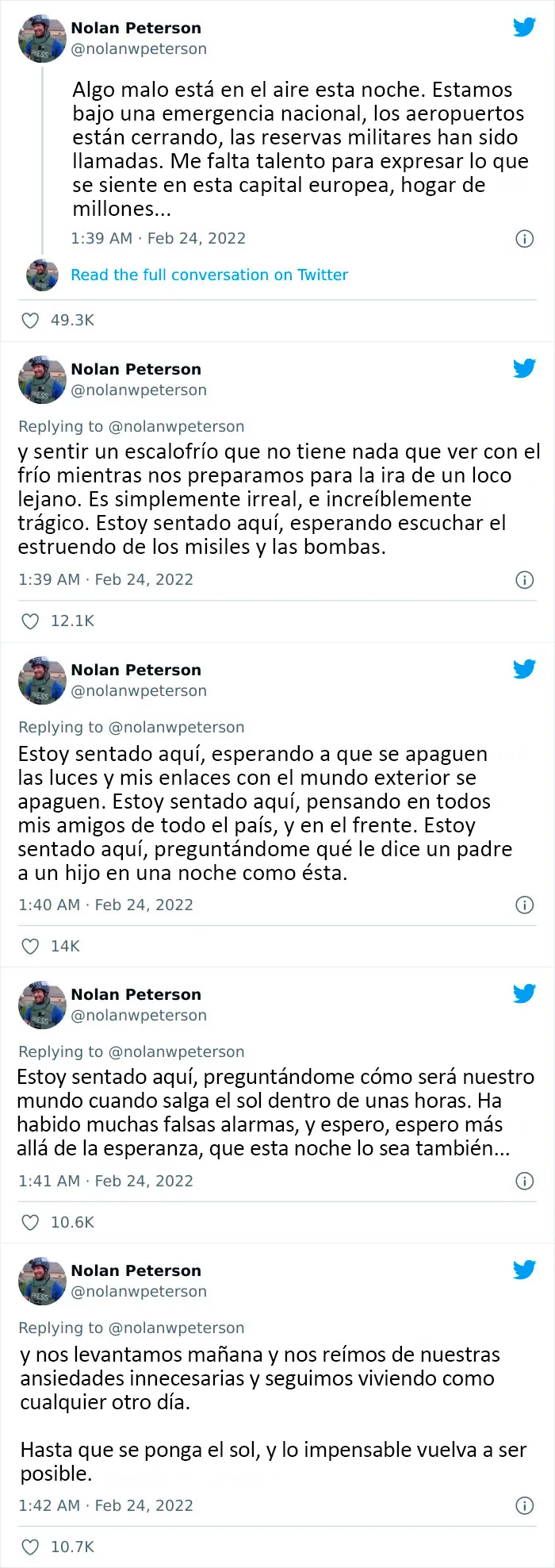 Rusia acaba de invadir Ucrania y la gente se conecta para explicar lo aterrador que es (20 Publicaciones)