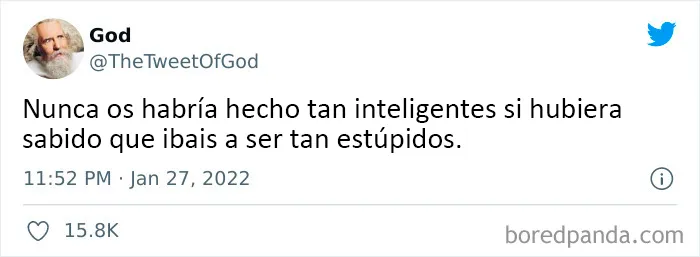 20 Cosas muy salvajes que Dios ha dicho en Twitter