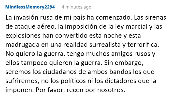 Rusia acaba de invadir Ucrania y la gente se conecta para explicar lo aterrador que es (20 Publicaciones)