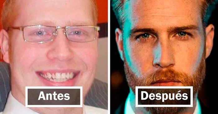 25 Hombres que ahora lucen su barba comparten su aspecto anterior