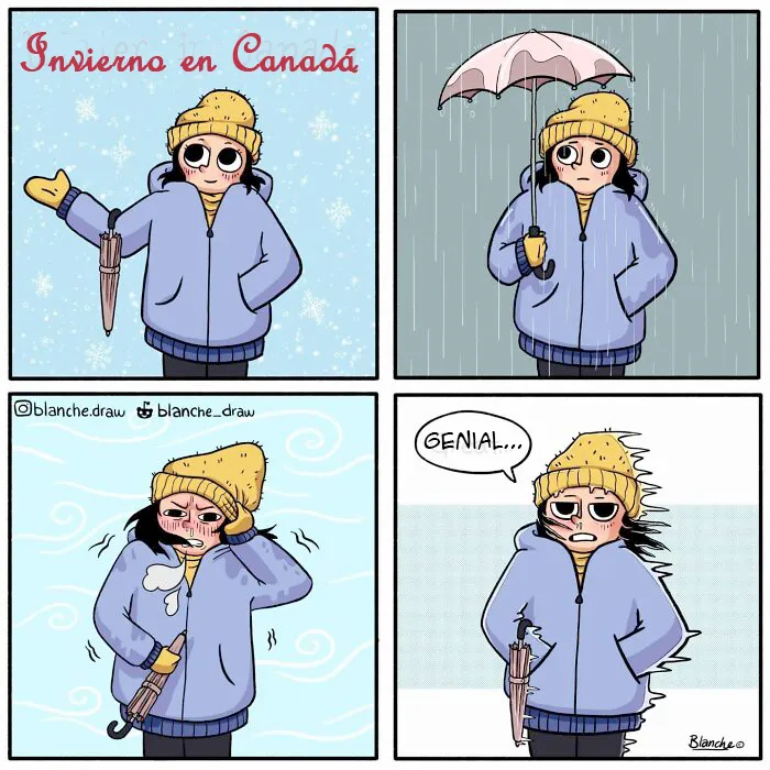 10 Divertidos cómics sobre ocurrencias inesperadas de la vida, creados por esta dibujante canadiense