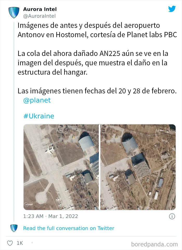 "Antes y después": 20 Imágenes devastadoras de Ucrania mostrando la veloz destrucción de la guerra
