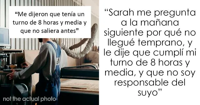 Este empleado cumple al pie de la letra con su jornada de 8 horas y media, y provoca que la empresa pierda 85000$ al año