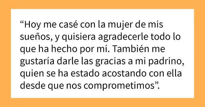 20 Personas que no disfrutaron de la boda gracias a un horrible discurso