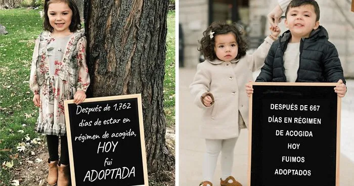 Sonrisas brillantes y alegría absoluta captadas en 20 fotos del día de la adopción, compartidas por esta ONG que ayuda a los jóvenes en régimen de acogida