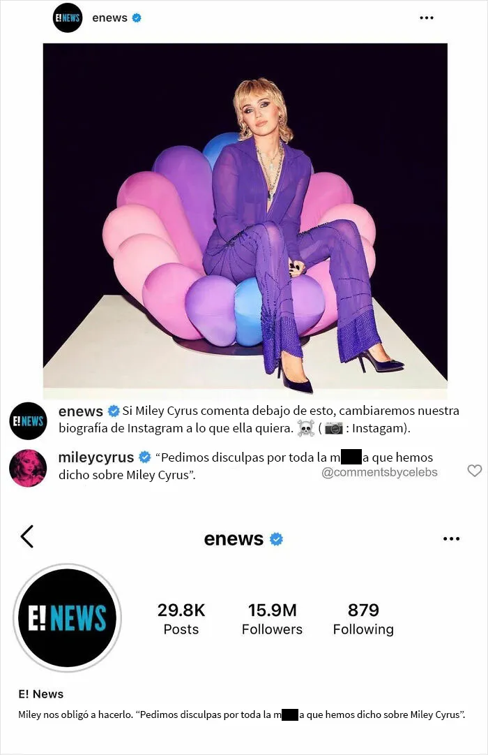 20 De los mejores comentarios que las celebridades han publicado, compartidos en esta cuenta de Instagram