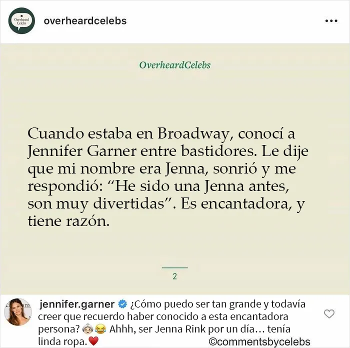 20 De los mejores comentarios que las celebridades han publicado, compartidos en esta cuenta de Instagram