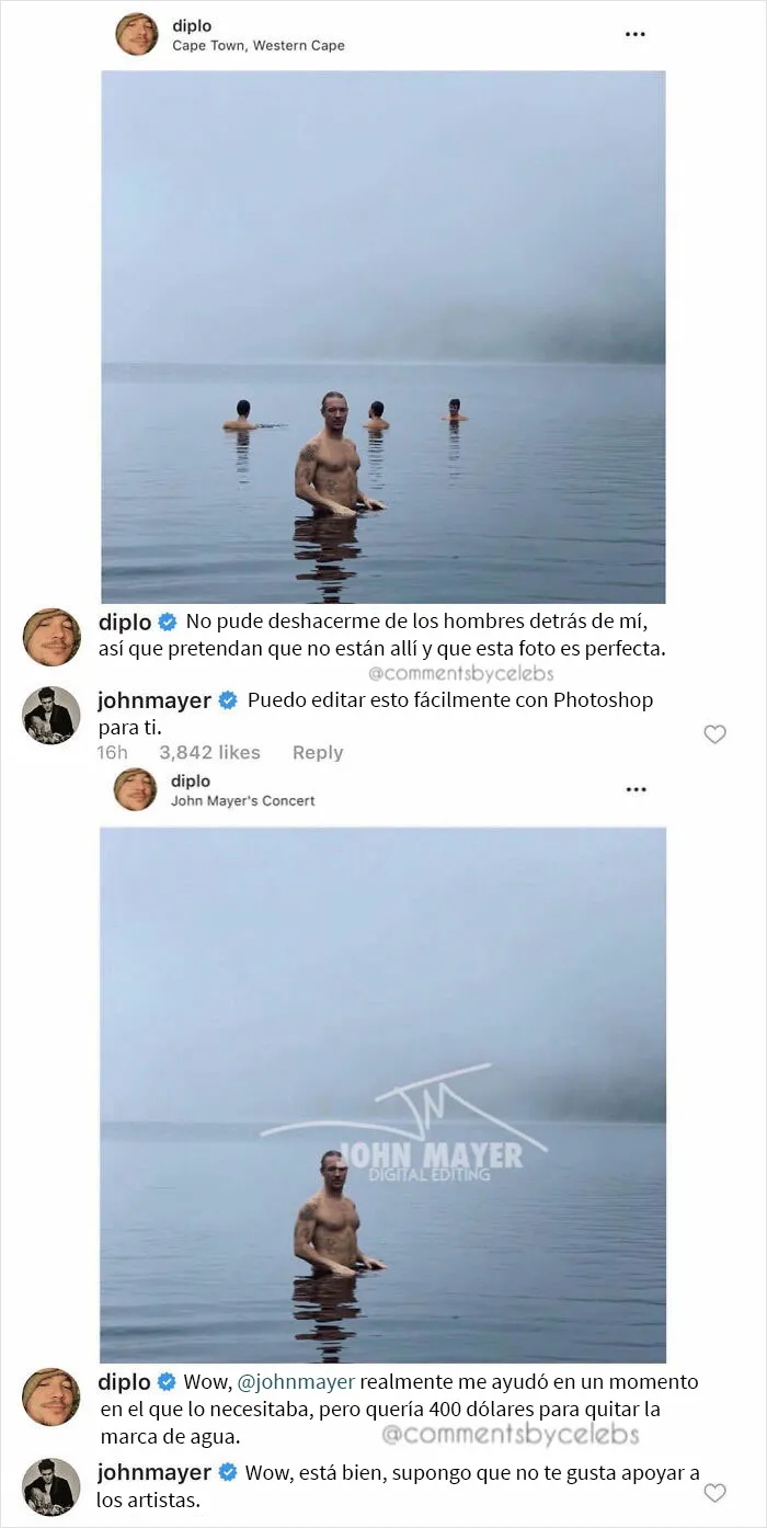 20 De los mejores comentarios que las celebridades han publicado, compartidos en esta cuenta de Instagram