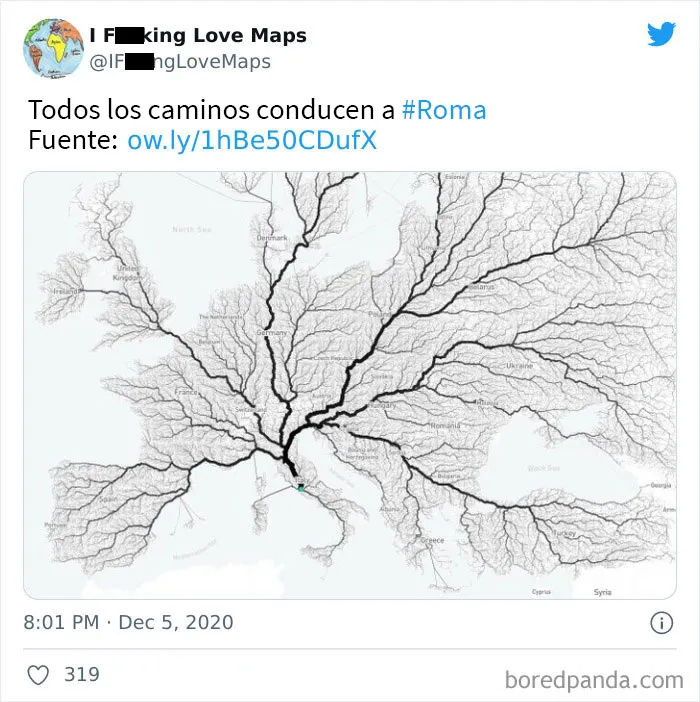 20 Mapas inusuales que cambiarán tu forma de ver el mundo