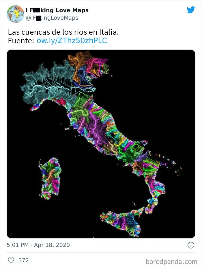 20 Mapas inusuales que cambiarán tu forma de ver el mundo