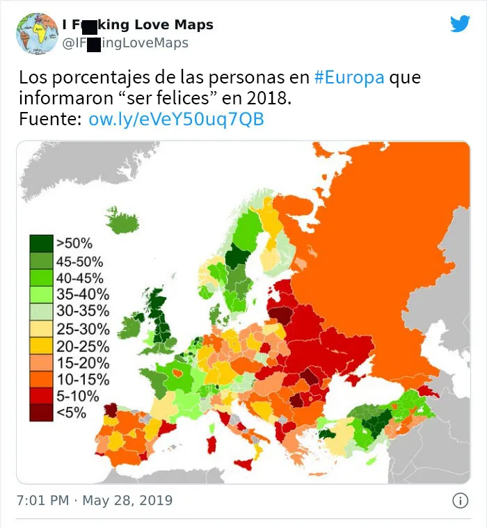 20 Mapas inusuales que cambiarán tu forma de ver el mundo