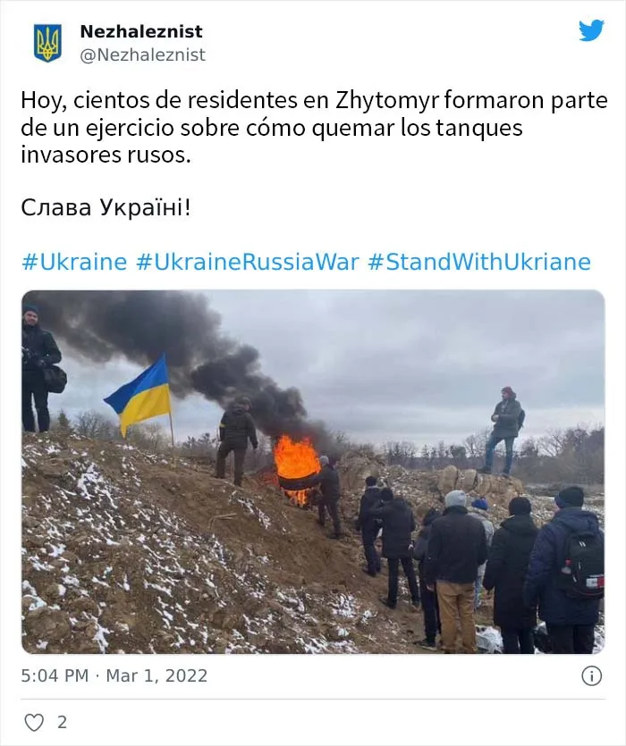 20 Actos de resistencia pequeños aunque elocuentes por parte de ucranianos y gente de todo el mundo contra la guerra en Ucrania
