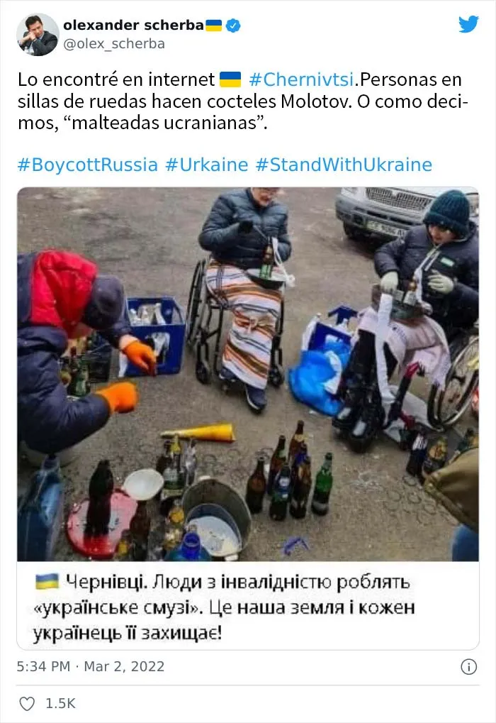 20 Actos de resistencia pequeños aunque elocuentes por parte de ucranianos y gente de todo el mundo contra la guerra en Ucrania