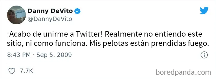 Este fue el primer tuit de Danny Devito