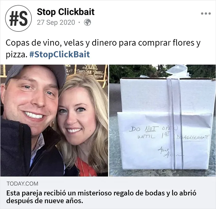 Esta página de Facebook resume aquellos artículos que buscan captar visitas en una sola oración, y aquí les traemos 20 de ellos (Nuevas fotos)