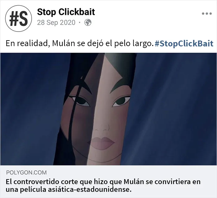 Esta página de Facebook resume aquellos artículos que buscan captar visitas en una sola oración, y aquí les traemos 20 de ellos (Nuevas fotos)