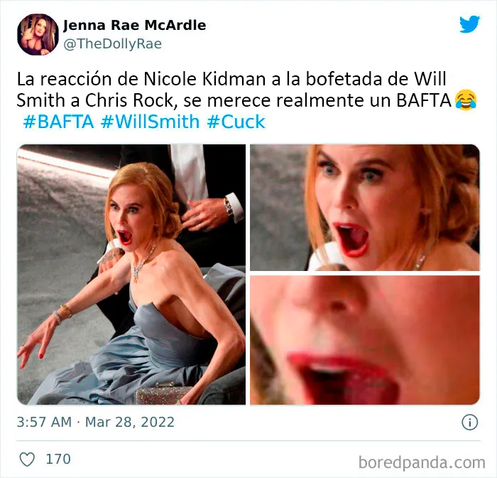 Así reaccionó la gente cuando Will Smith abofeteó a Chris Rock durante la transmisión en vivo de los Oscars (20 Publicaciones)