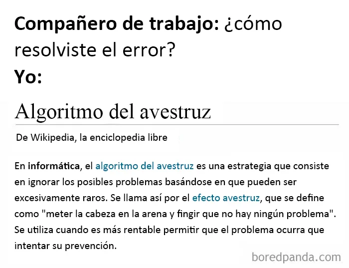 El grito disfrazado del director de proyectos