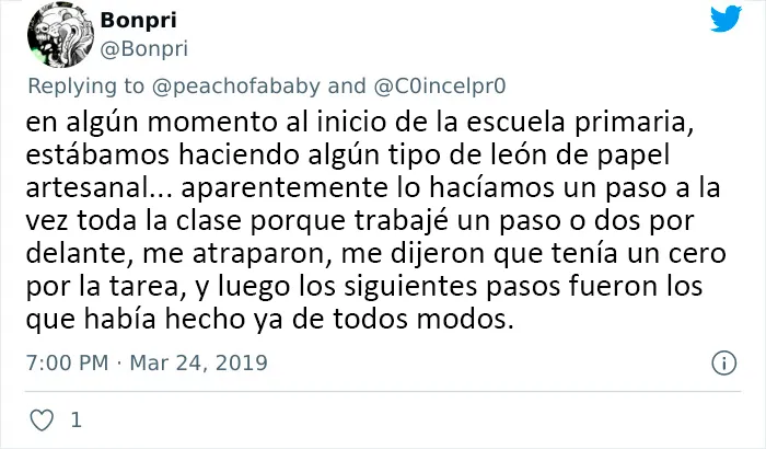 20 Razones ridículas por las que castigaron a niños en la escuela, compartidas en Twitter