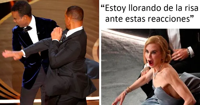 Así reaccionó la gente cuando Will Smith abofeteó a Chris Rock durante la transmisión en vivo de los Oscars (20 Publicaciones)
