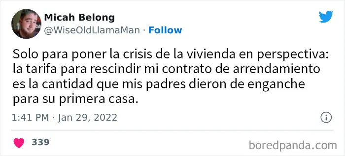Y su casa era el doble de grande
