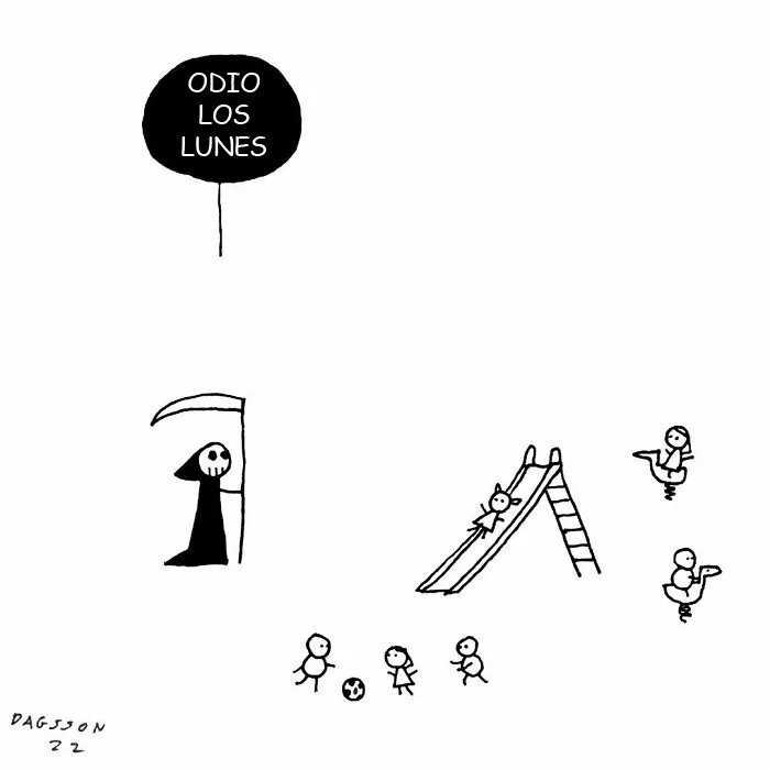 Este dibujante islandés muestra su sombrío sentido del humor en estos 10 cómics (nuevas imágenes)