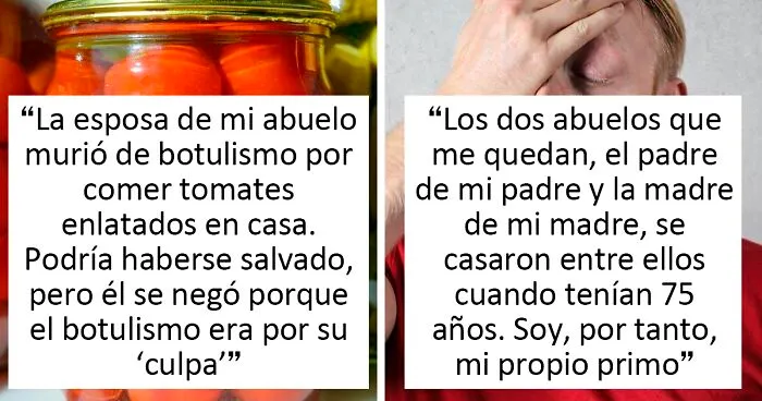 "¿Cuál es el secreto más oscuro que has descubierto sobre un familiar?" 20 historias muy fuertes